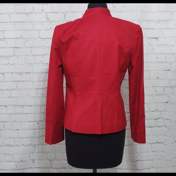 Loft Size 6 Fully Lined Red Blazer - Picture 2 of 8